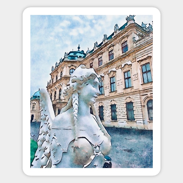 Belvedere Palace, M2 Sticker by Zamart20